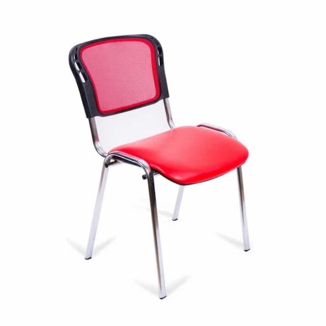 Кресло для посетителей Мирэй ИЗО хром каркас сетка, ткань цветная серия В