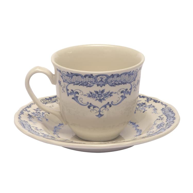 Кофейная пара H 5,4 Ø 6,4 см - H 1,7 Ø 12 см Bitossi Rose Blue BID00351