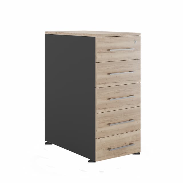 Тумба приставная Kobor TS5-40/50 black/natural