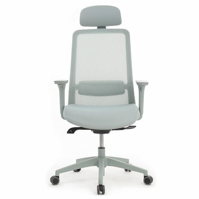 Кресло RV DESIGN Work (W-218C) голубой пластик / голубая сетка