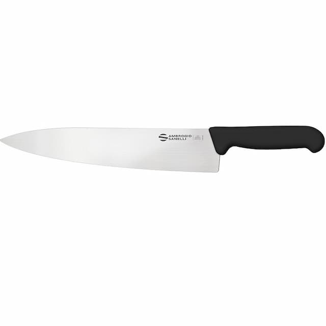 Нож кухонный Sanelli Ambrogio Supra SC49026B 260 мм, черный