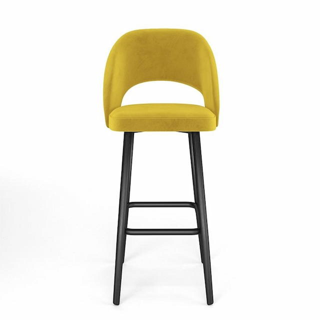 Стул Мастерфабрик Дада без подлокотников барный Saga yellow ткань рогожка