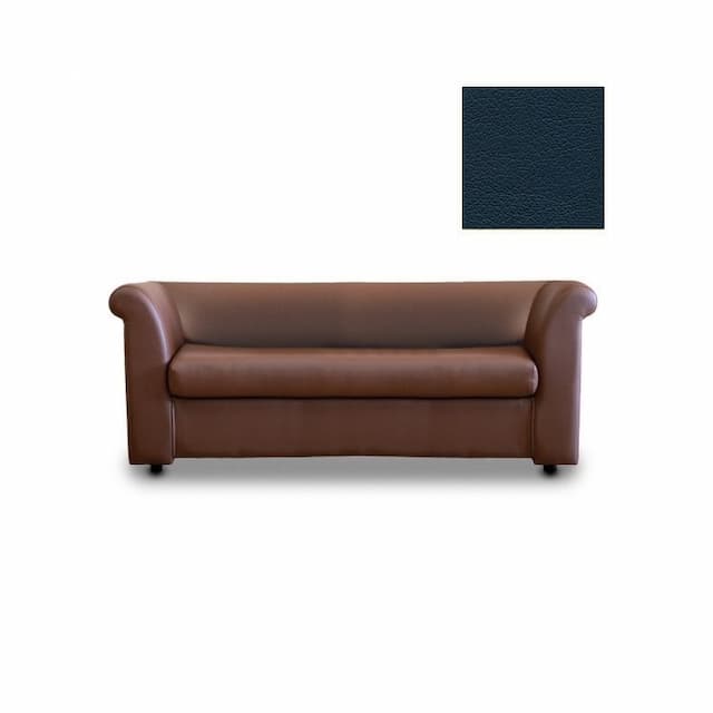 Диван 3-х местный Юнитекс ПАРЛАМЕНТ МД3.05.5. Х экокожа премиум / синяя