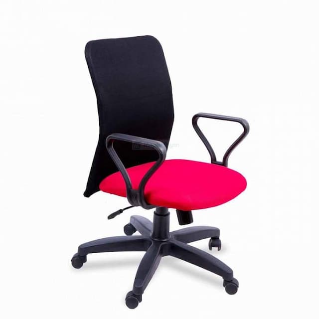 Кресло компьютерное Мирэй Астра В Самба эконом пиастра (красный), ткань цветная серия В