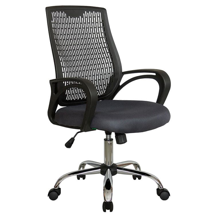 Кресло офисное Riva Chair Start (8081E) ткань-черная / пластик-черный