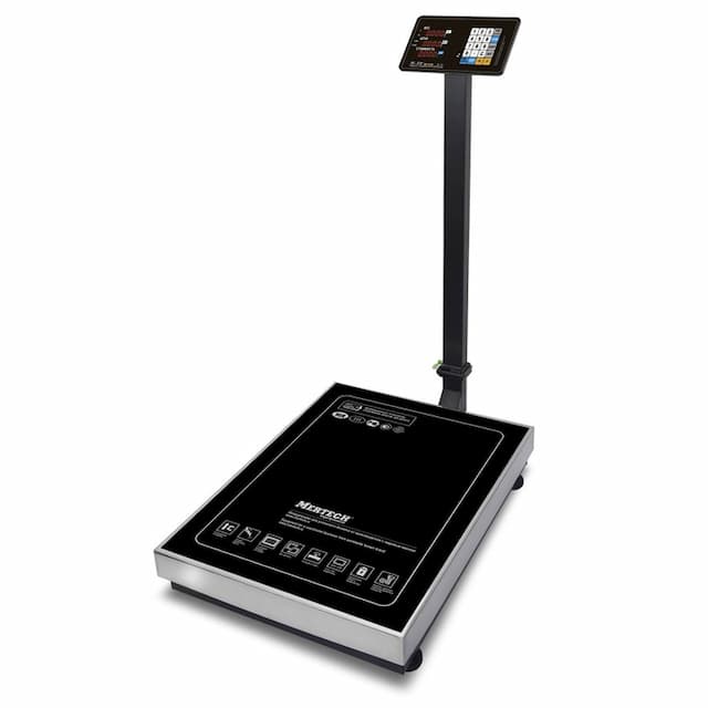 Торговые напольные весы MERTECH M-ER 333 ACLP-600.200 "TRADER" с расч. стоимости LED